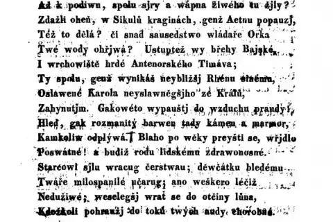 Lateinische Ode auf Karl des Vierten Heilquellen, překlad Karel Winařický