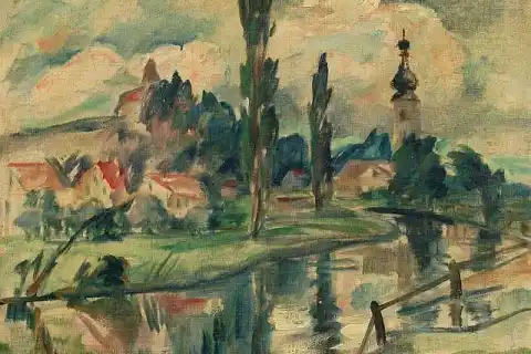 Walther Klemm, Říční krajina, kolem r. 1910