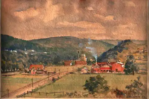 Walther Klemm, Akvarel, 1951
