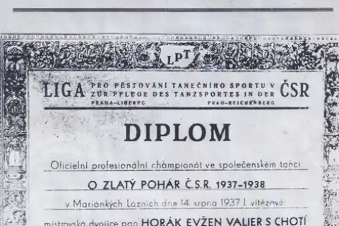 Evžen Horák, diplom