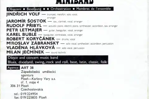 Miniband, popiska